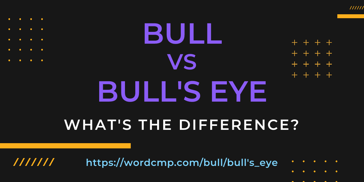 Difference between bull and bull's eye