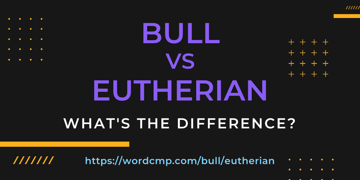 Difference between bull and eutherian