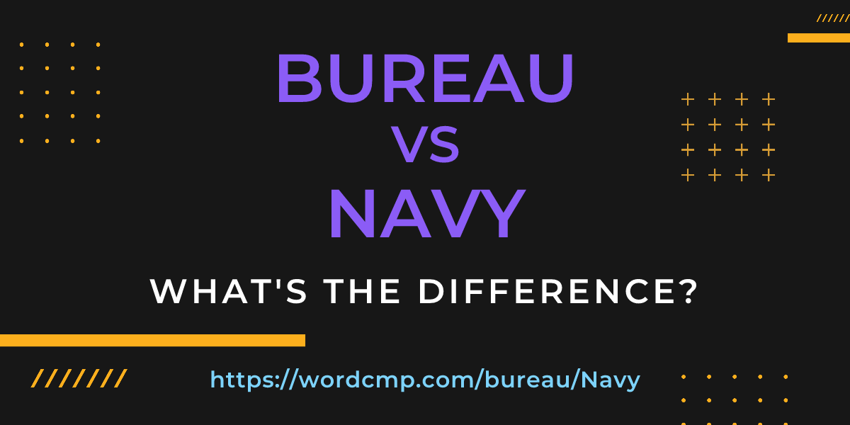 Difference between bureau and Navy