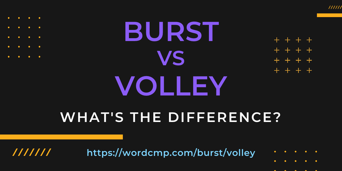 Difference between burst and volley