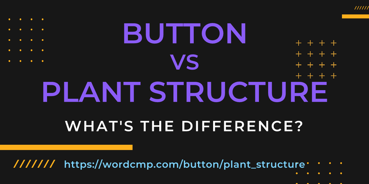 Difference between button and plant structure