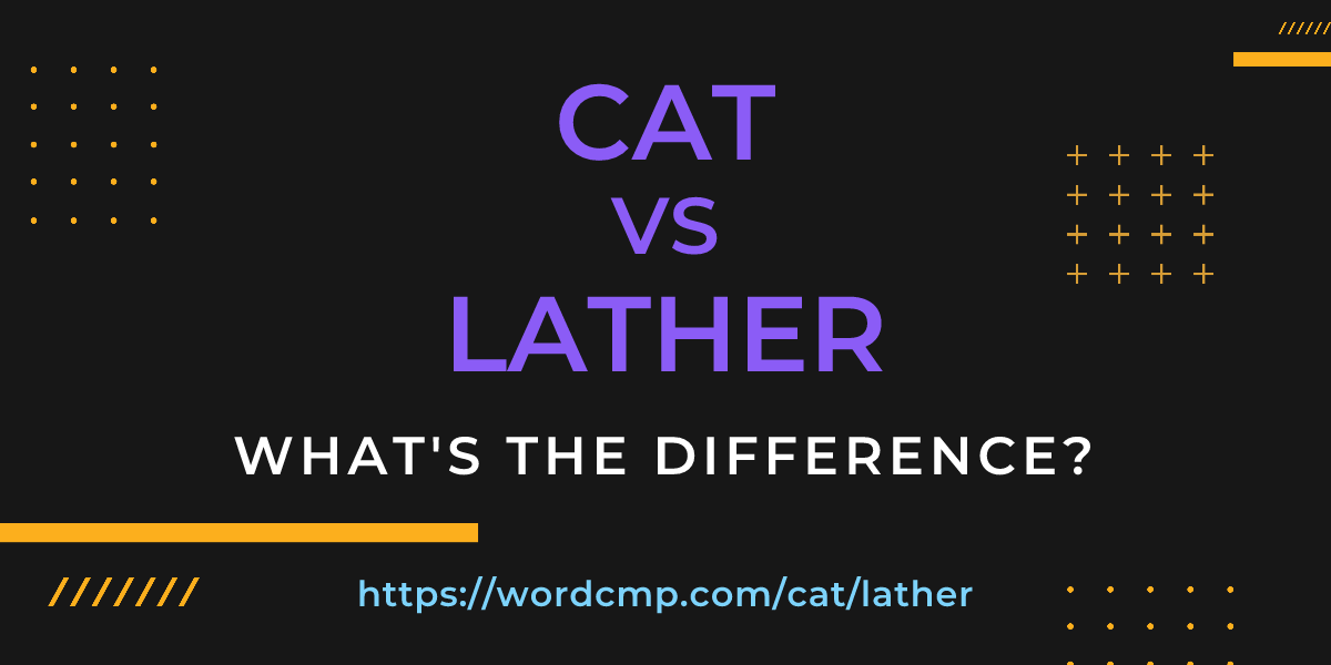 Difference between cat and lather