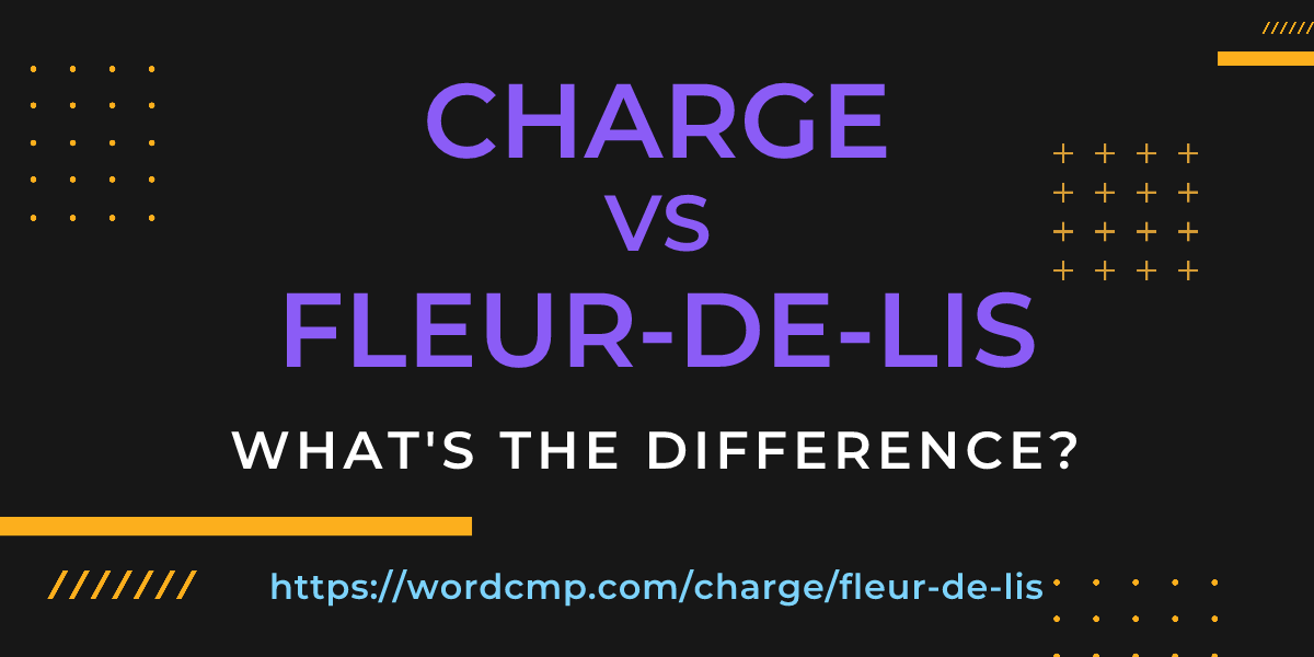 Difference between charge and fleur-de-lis