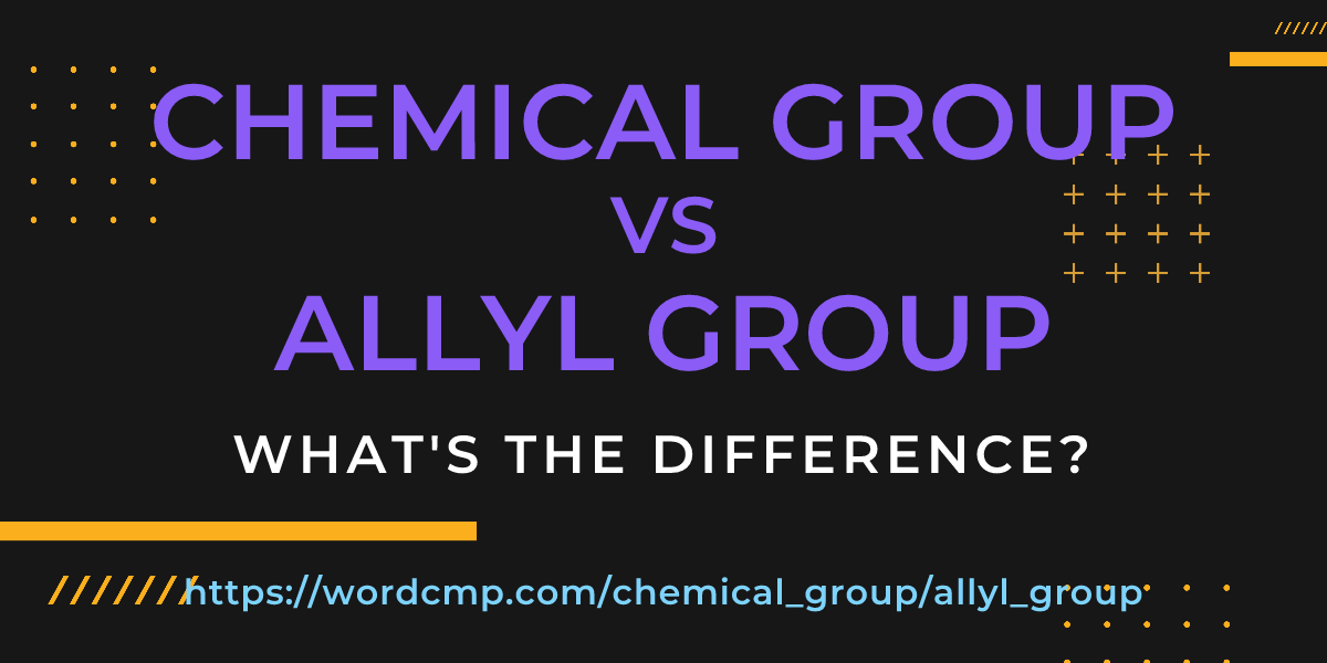 Difference between chemical group and allyl group