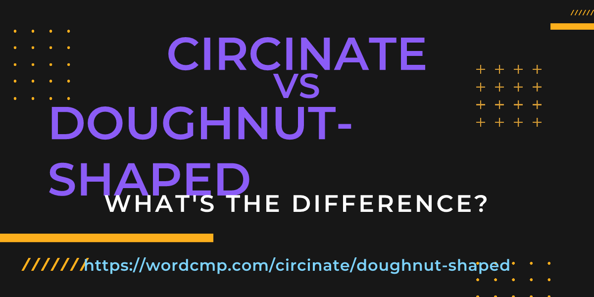 Difference between circinate and doughnut-shaped