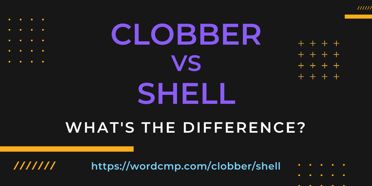 Difference between clobber and shell