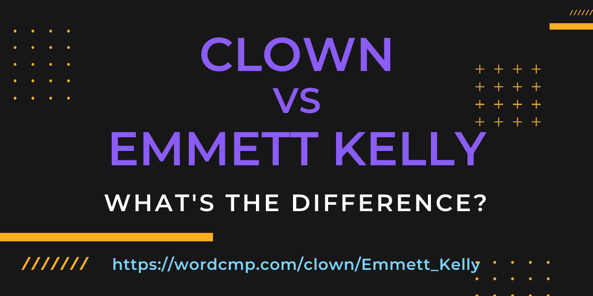 Difference between clown and Emmett Kelly
