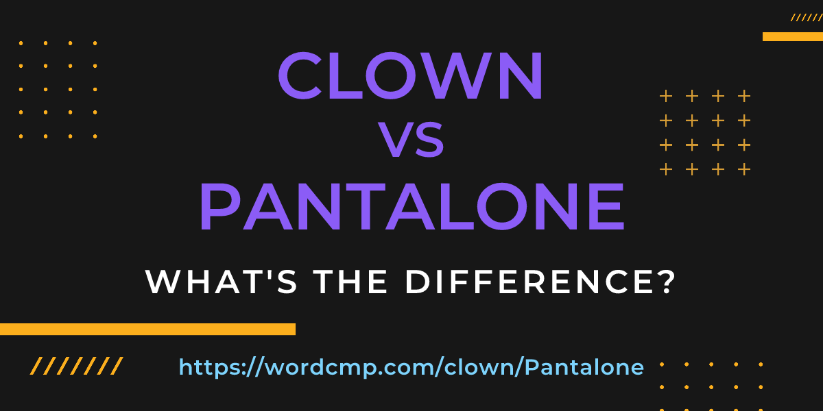 Difference between clown and Pantalone