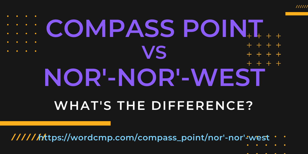 Difference between compass point and nor'-nor'-west