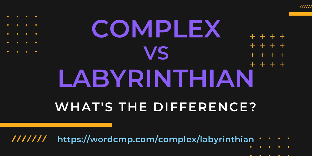 Difference between complex and labyrinthian