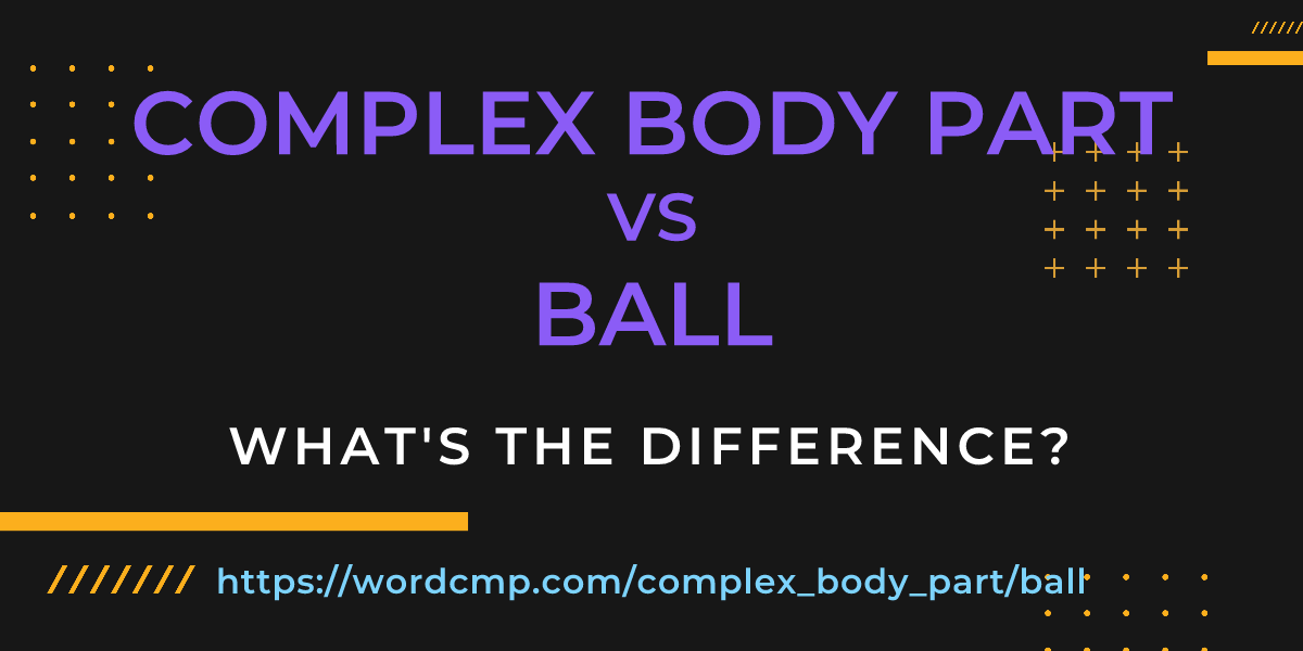 Difference between complex body part and ball