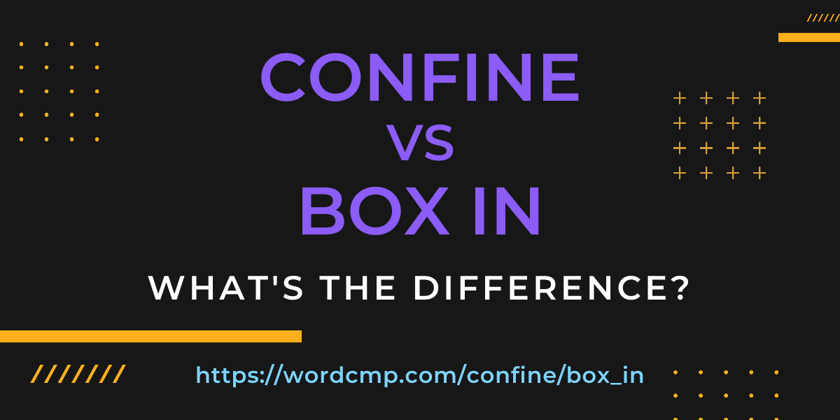 Difference between confine and box in