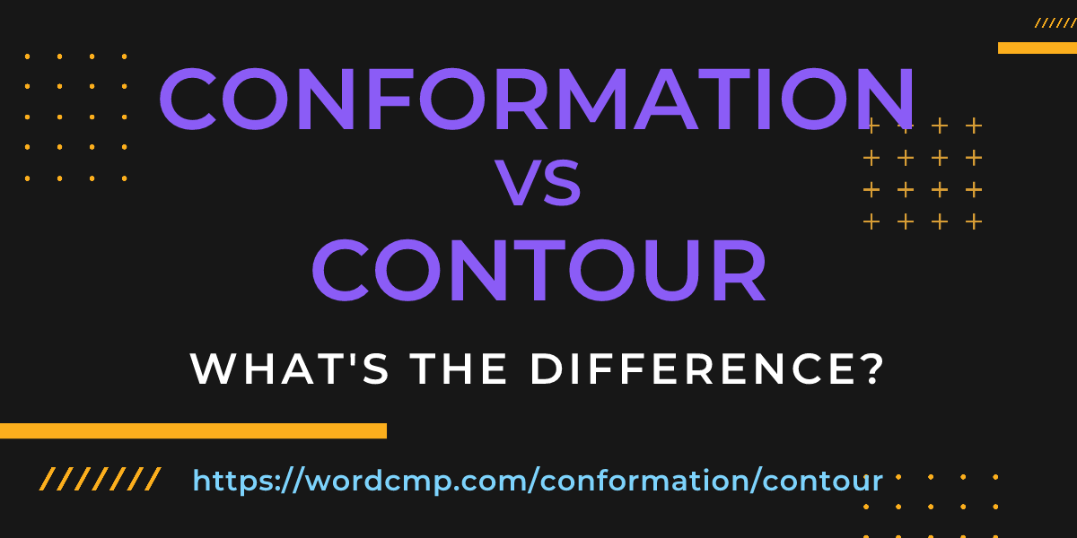 Difference between conformation and contour