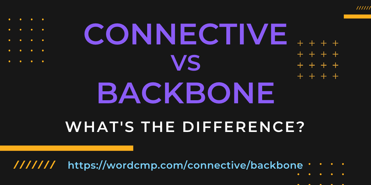Difference between connective and backbone