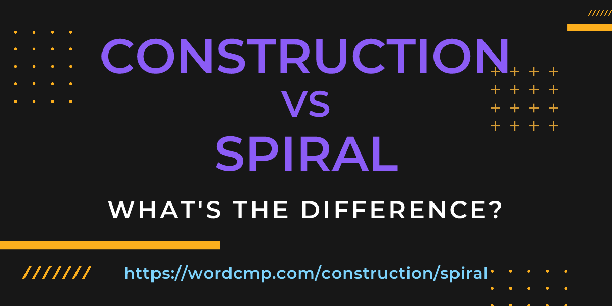 Difference between construction and spiral