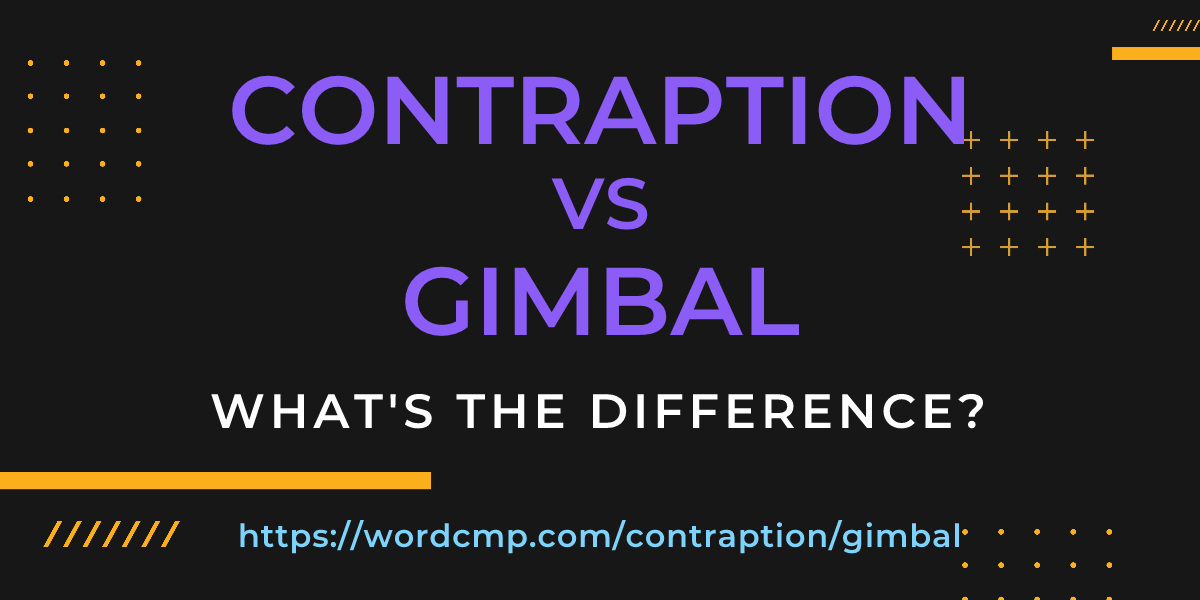 Difference between contraption and gimbal