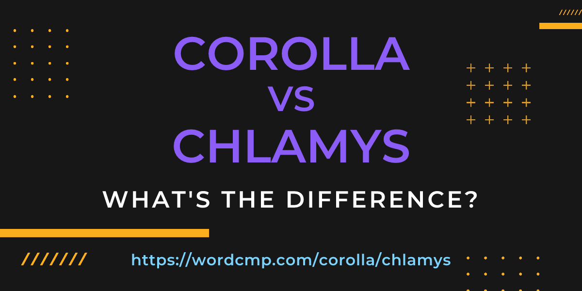 Difference between corolla and chlamys