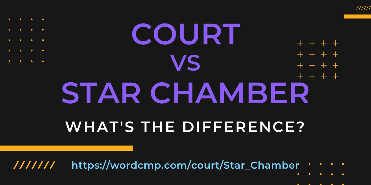 Difference between court and Star Chamber