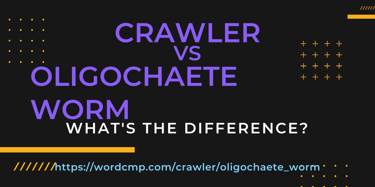 Difference between crawler and oligochaete worm