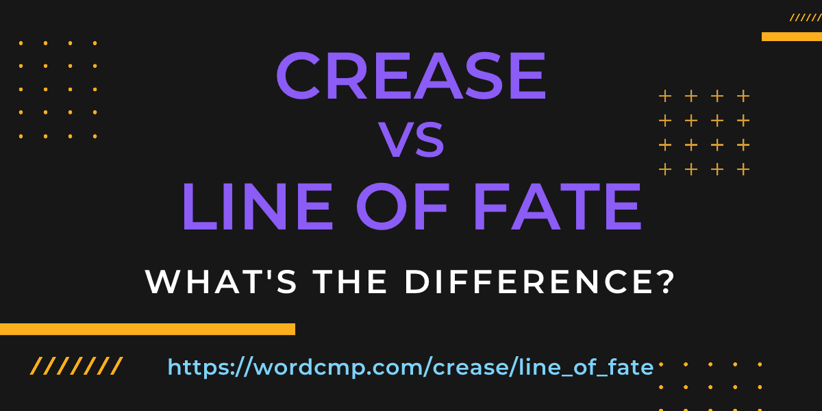 Difference between crease and line of fate