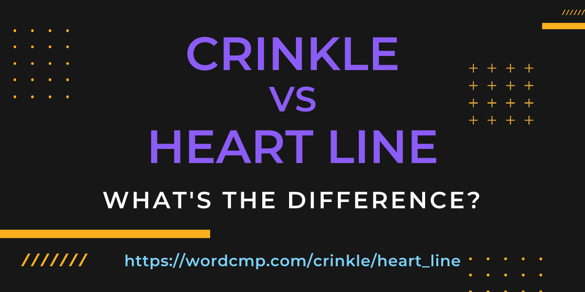Difference between crinkle and heart line