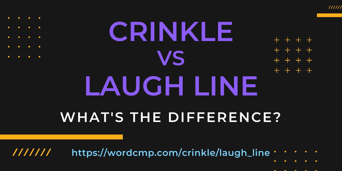 Difference between crinkle and laugh line