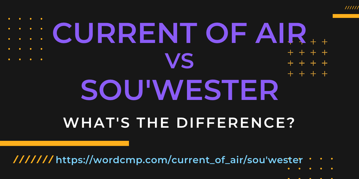 Difference between current of air and sou'wester