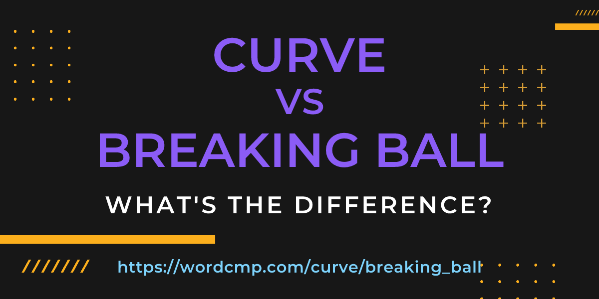 Difference between curve and breaking ball