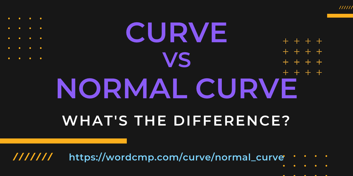 Difference between curve and normal curve