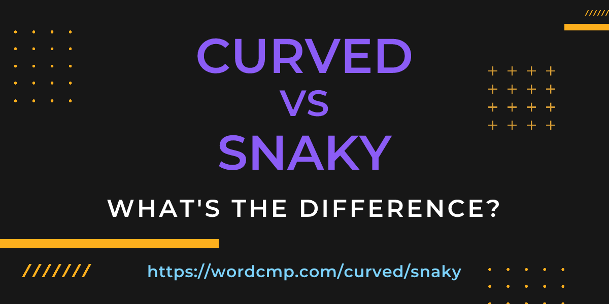 Difference between curved and snaky
