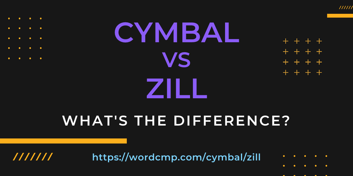 Difference between cymbal and zill