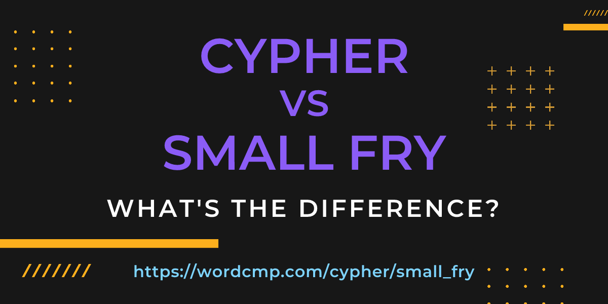 Difference between cypher and small fry