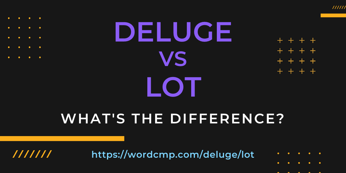 Difference between deluge and lot
