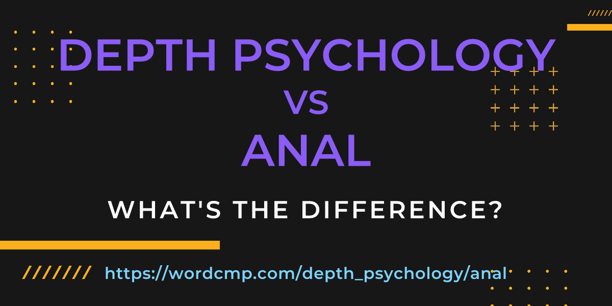 Difference between depth psychology and anal
