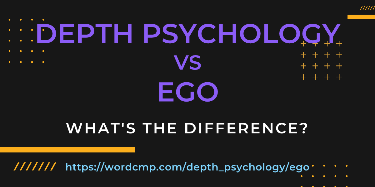 Difference between depth psychology and ego