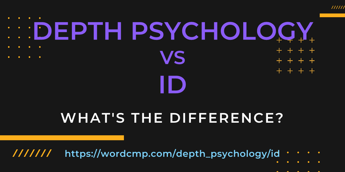 Difference between depth psychology and id