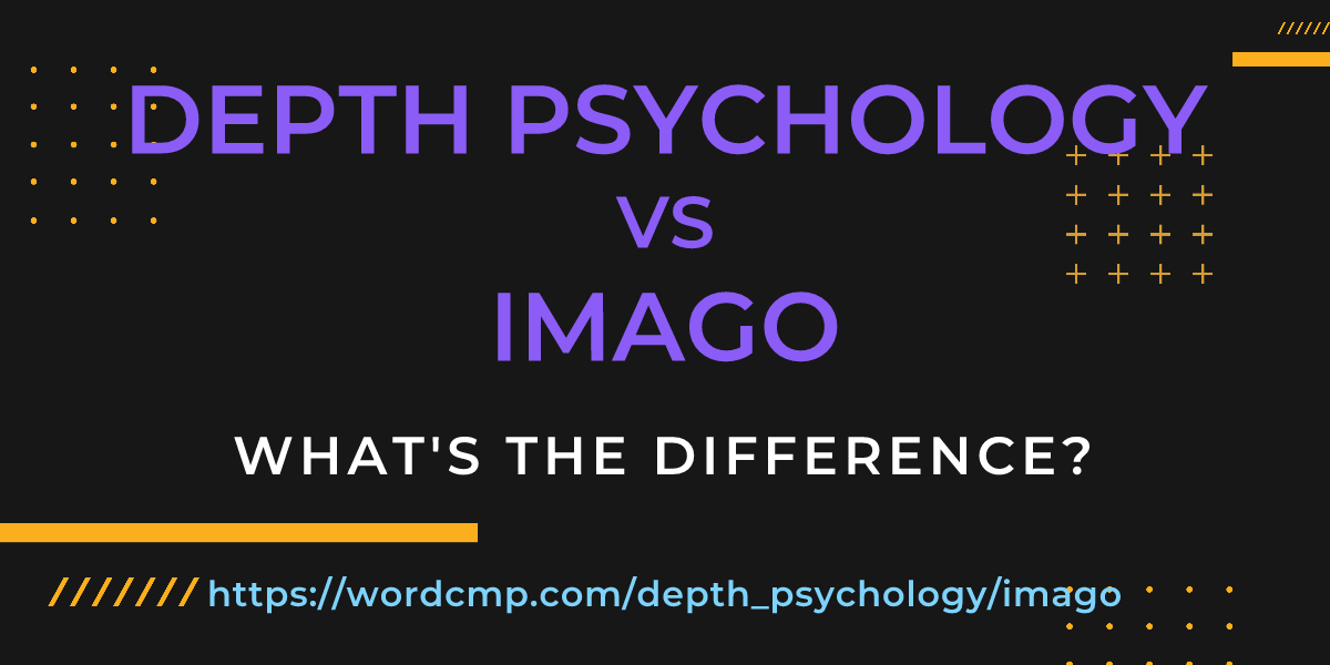 Difference between depth psychology and imago