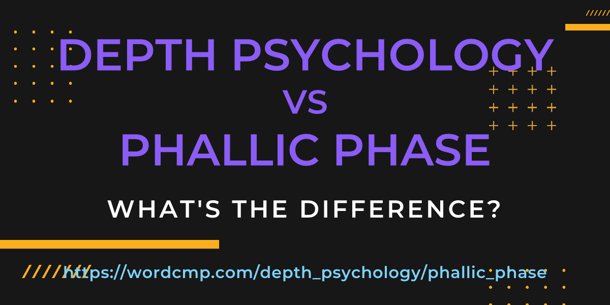 Difference between depth psychology and phallic phase