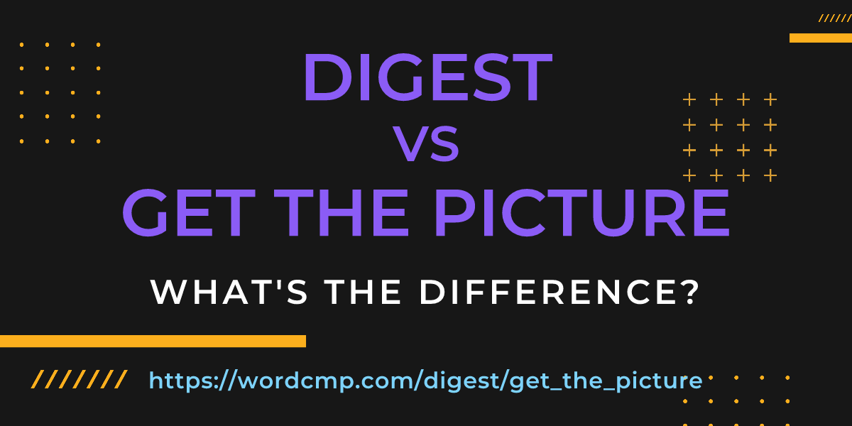 Difference between digest and get the picture