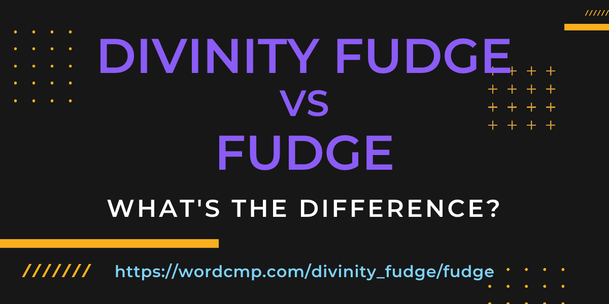 Difference between divinity fudge and fudge