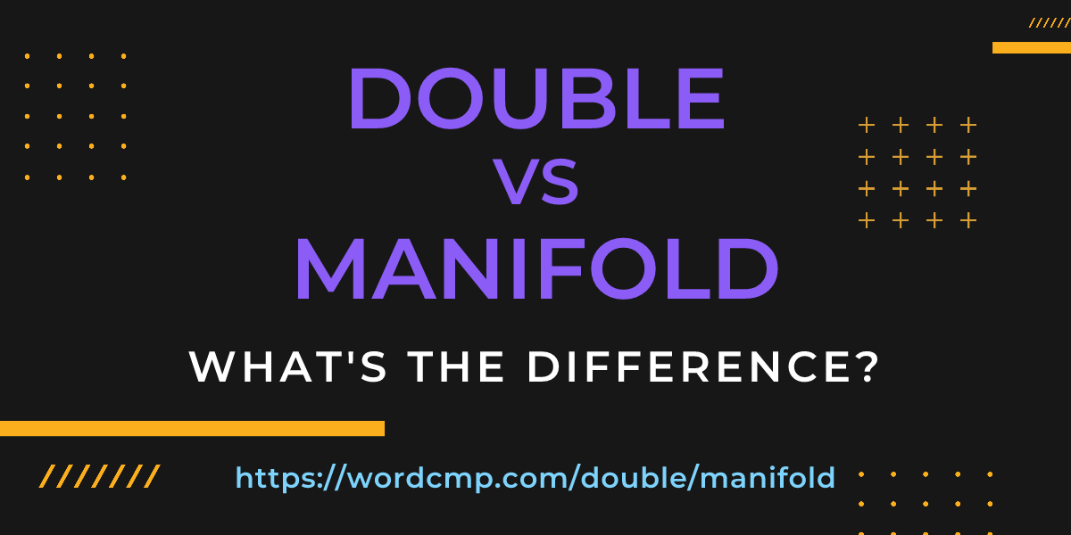 Difference between double and manifold