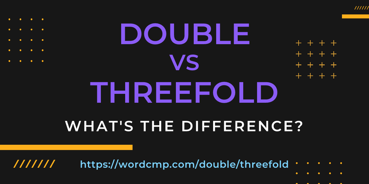 Difference between double and threefold