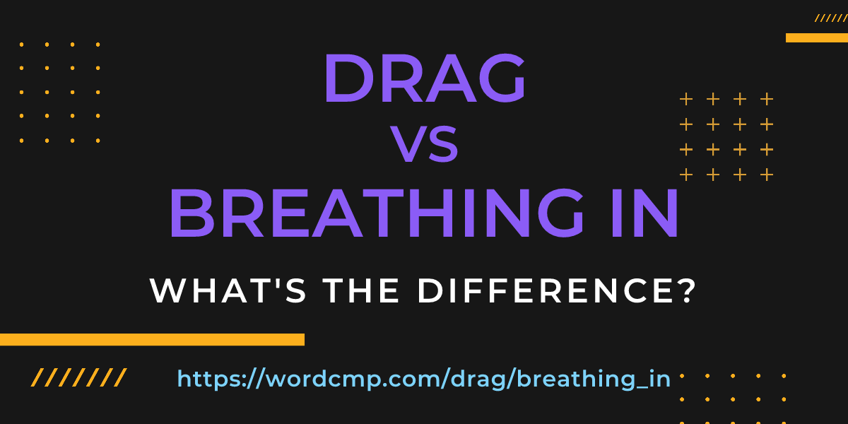 Difference between drag and breathing in