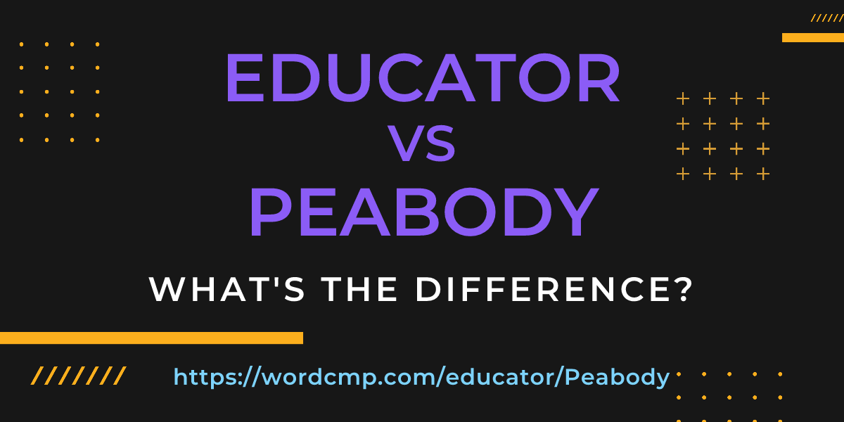 Difference between educator and Peabody