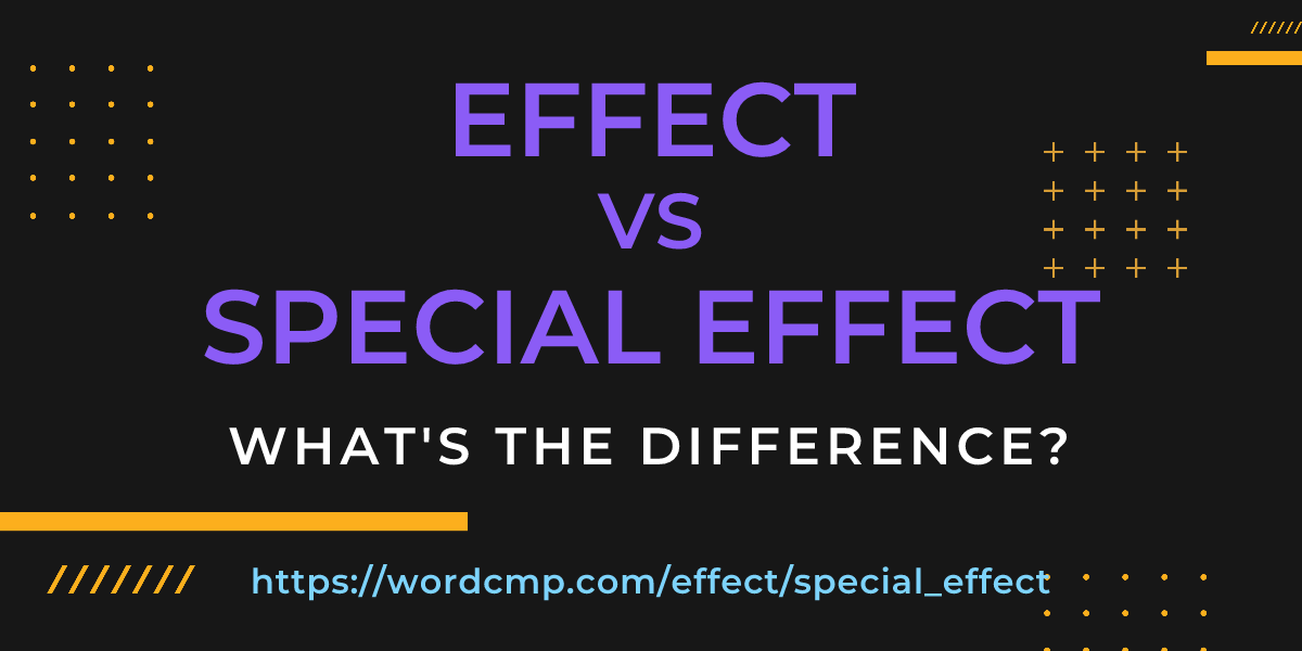 Difference between effect and special effect
