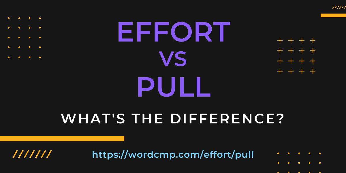 Difference between effort and pull