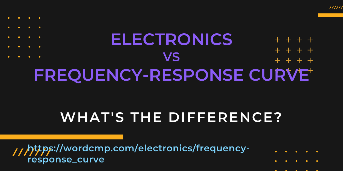 Difference between electronics and frequency-response curve