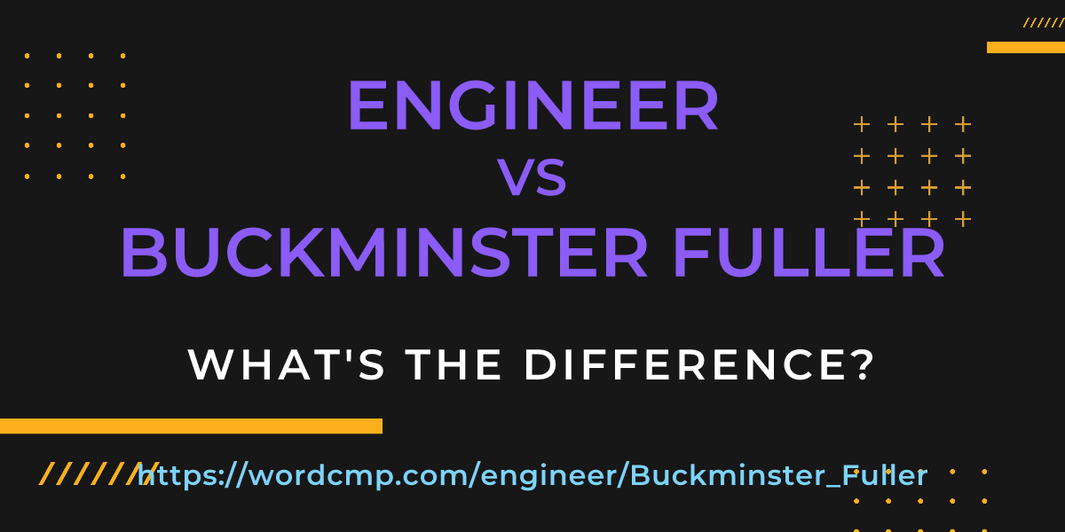 Difference between engineer and Buckminster Fuller