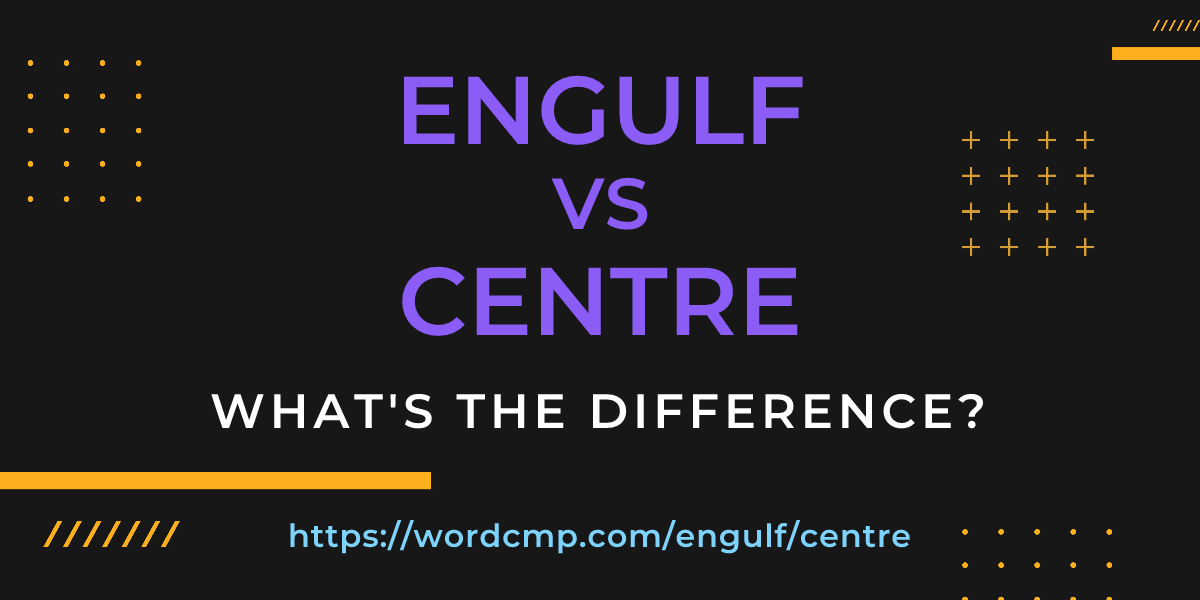 Difference between engulf and centre