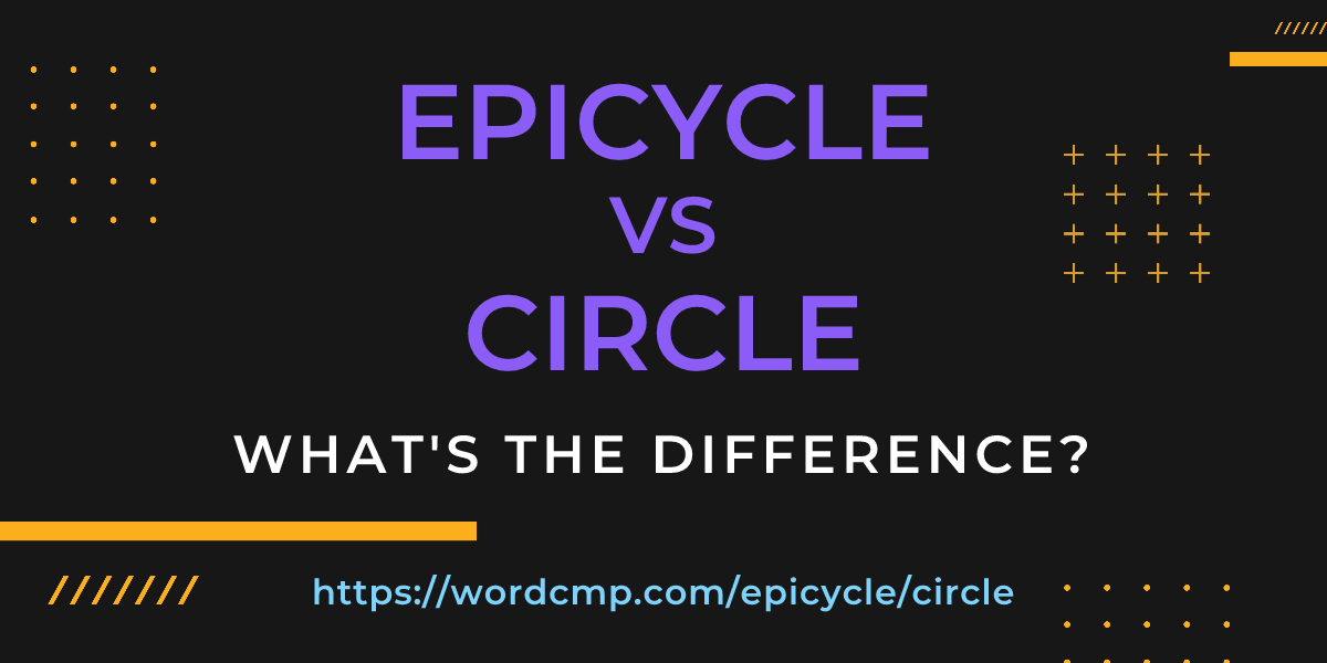 Difference between epicycle and circle